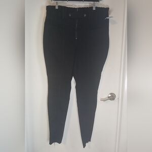New! Fashion to Figure Black Zip & Snap High Smocked Waist Skinny Jeans 20 NWOT